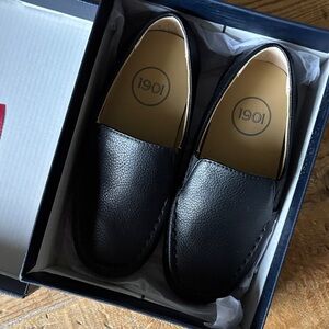 1901 Toddler boy Classic Black Leather Loafers